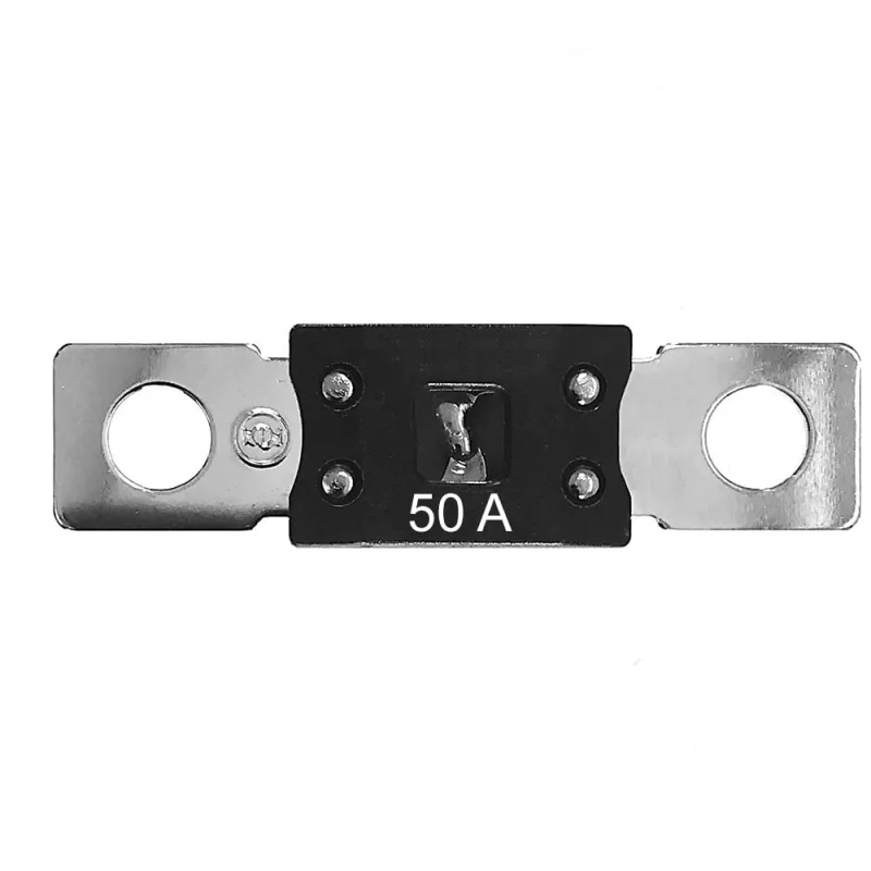 Verpackung des 5er-Sets mit MEGA-Fuse-Sicherungen 50A für Gleichstromsysteme.