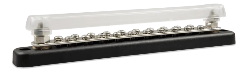Busbar 150A 2P mit 20 Schrauben u. Abdeckung