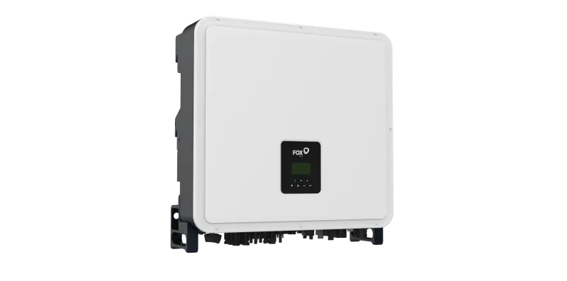 Seitliche Ansicht des FoxESS Wechselrichters H3-Pro-29.9 Hybrid für PV-Systeme