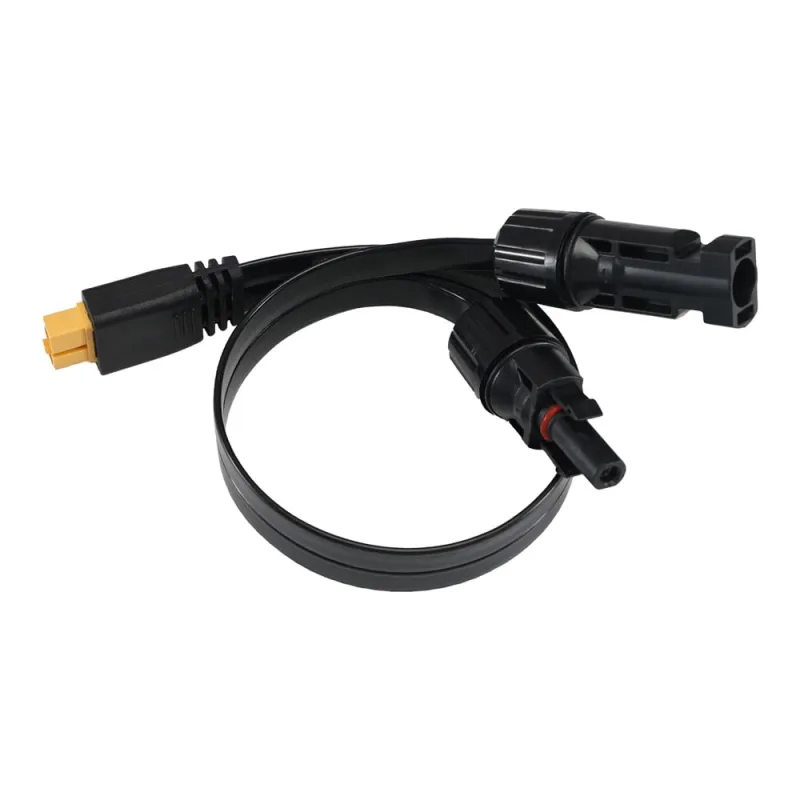 XT60 zu PV-Stecker 0,5m Flat Cable 4mm² Verbindungskabel (Super Flach)