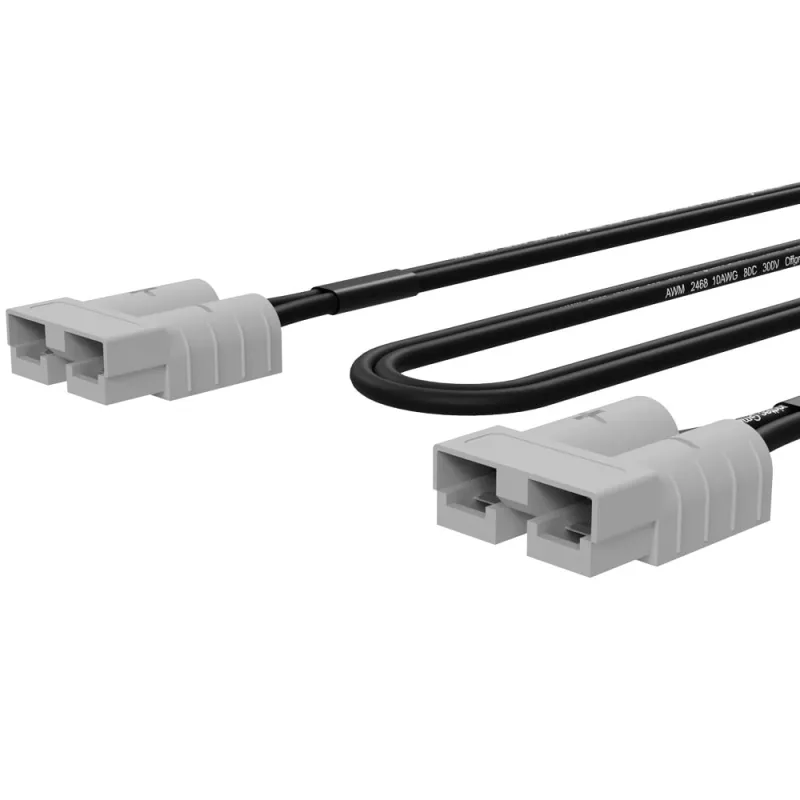 Detailansicht der Anderson-Steckverbindung an der Solarmodul 011260 Verlängerungsleitung