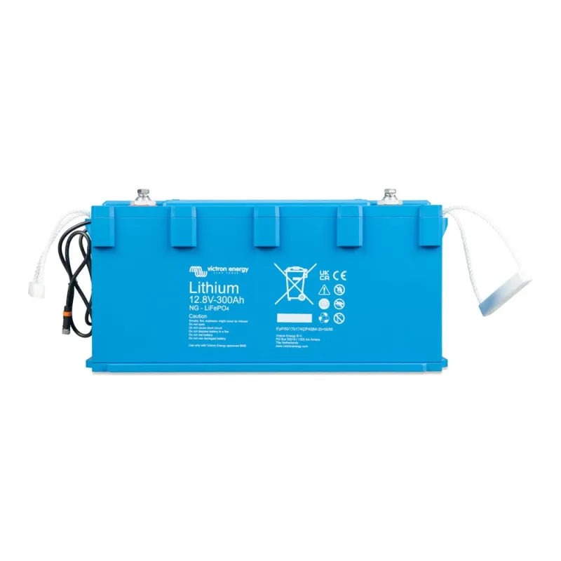 12,8V LiFePO4-Batterie Victron mit M8-Anschluss und 300 Ah Speicherkapazität