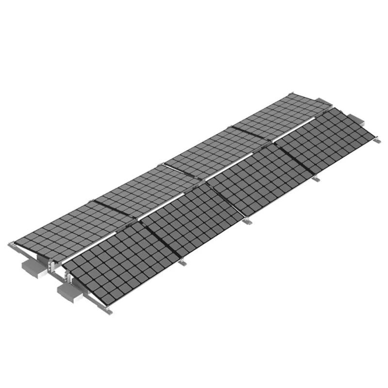 Flachdach Befestigungsset Ballast Montagekit Ost-West 8 Module