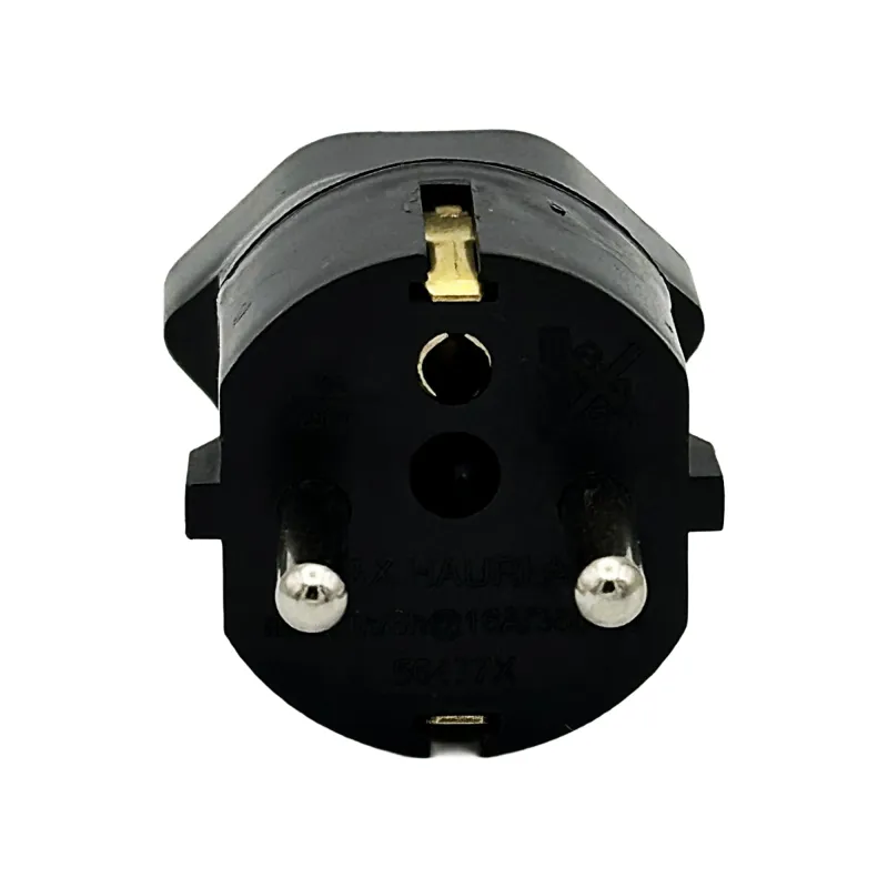 Fixadapter Schuko auf Typ 21 2-polig 16A schwarz für Powerstations – Bild 5