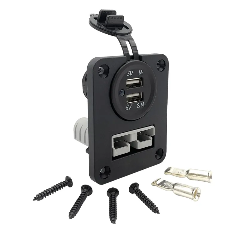 Einbaurahmen Anderson-Stecker - USB Steckdose