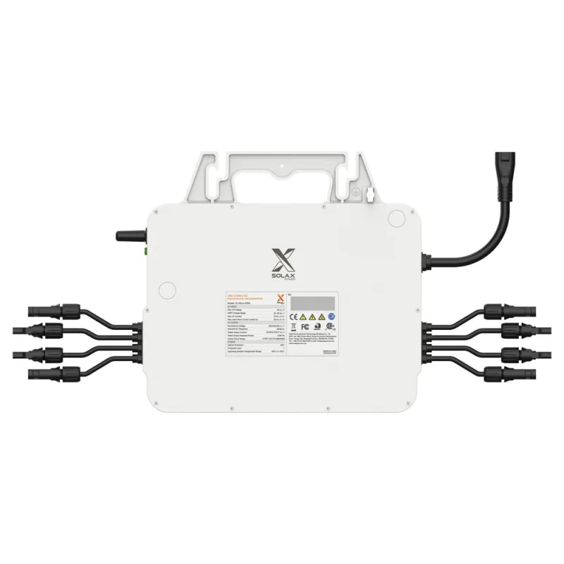 Ansicht des Solax X1-Micro Mikrowechselrichters von der Seite