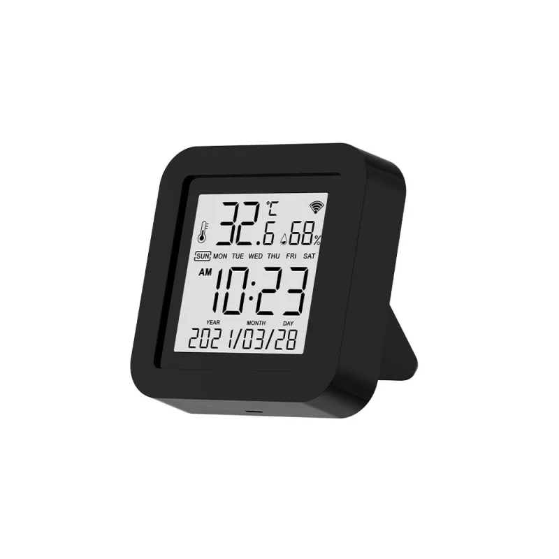 Smart WLAN Thermometer mit IR-Fernbedienung, Frontansicht für App-Steuerung