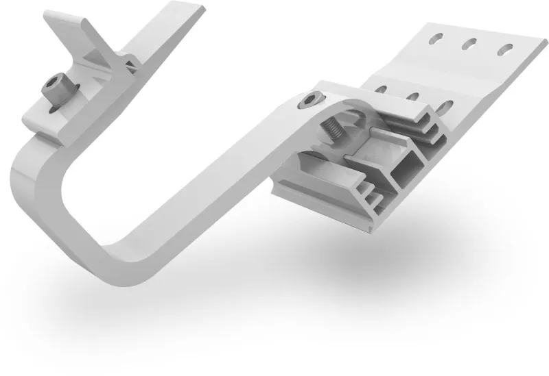 K2 Solarmodul SingleRail Montageset mit zwei Solarmodulen auf Schrägdach