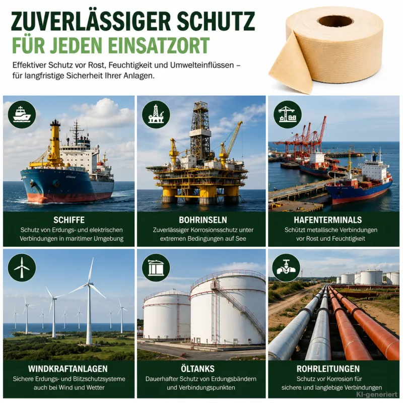 Korrosionsschutzbinde 50 mm x 10 m – Isolierband für Erdungsverbinder, Tiefenerder & Blitzschutz – Bild 4