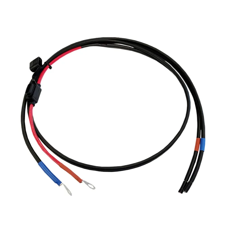 2,5m Batterieverbindungskabel 6mm² inkl. Flachsicherungshalter, Sicherung und Batteriepolklemmen – Bild 2