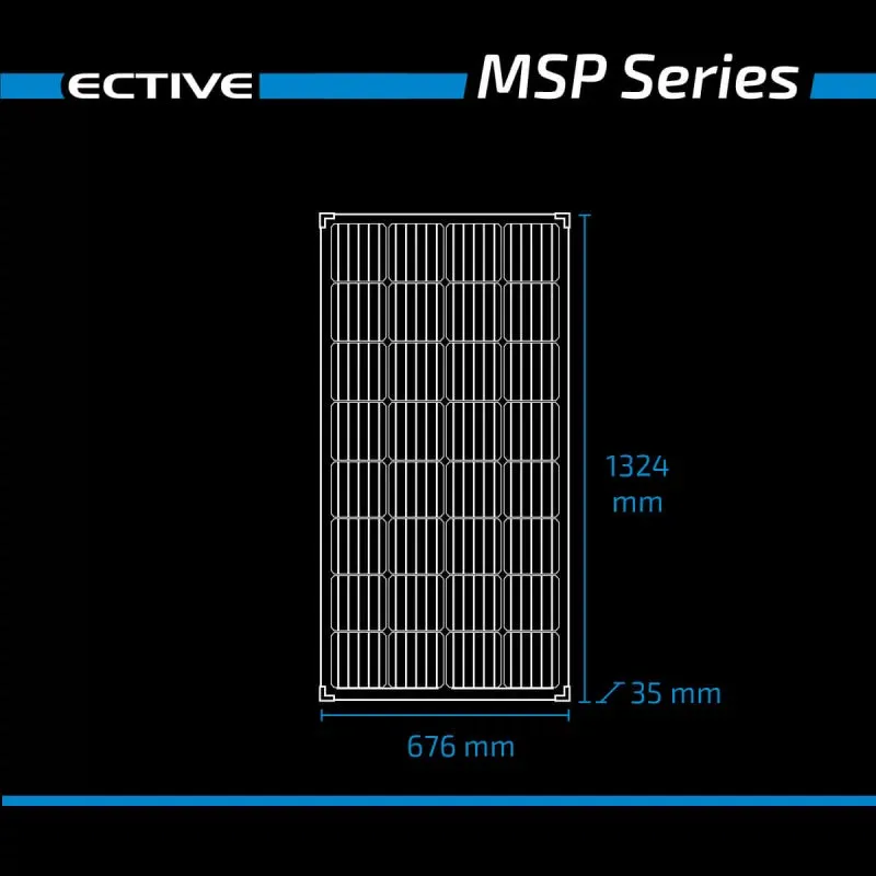ECTIVE MSP 175s Black Monokristallines Solarmodul 175W – Bild 6