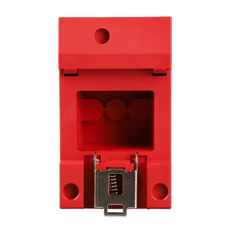 Schuko Steckdose für Hutschiene in Rot 16A 230V 2P+E für 35mm DIN Trägerschienenmontage – Bild 4