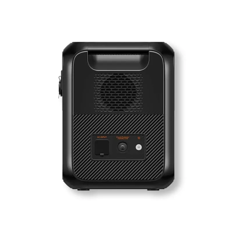 Detailansicht des Displays und der Bedienelemente der Bluetti AC180P Powerstation.
