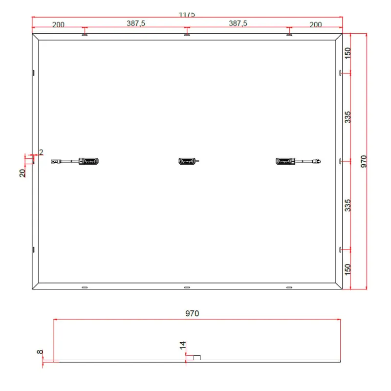 Montagebeispiel des Solarmodul Balkon Solarmodulsets an einem Balkongeländer mit Metall-Kabelbindern.