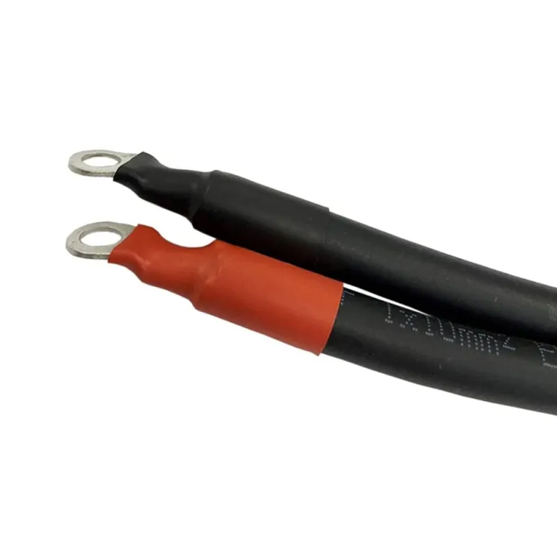 Batterieanschlusskabel 0,6m 10mm² für Inverter Serie Victron Phoenix 250VA - 500VA für M8 Batterieterminal – Bild 2