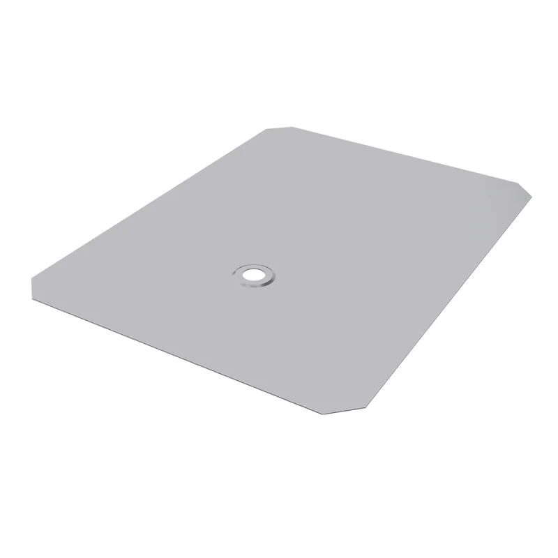 13501-270, Schieferersatzplatte 200x270mm aus Edelstahl zur Abdichtung und PV-Montage