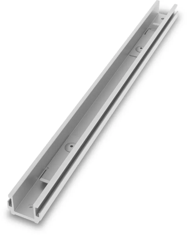 Detailansicht des K2 Systems Dome 6 Xpress Connector Long mit Verbindungselementen für Photovoltaik-Module.