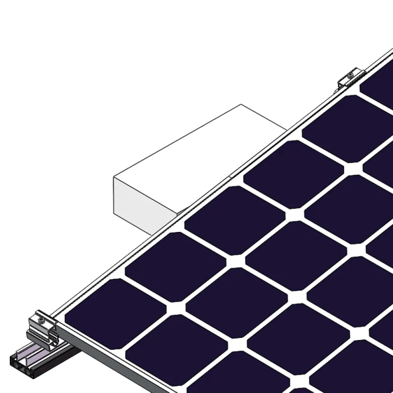 Flachdach Befestigungsset Ballast Montagekit Ost-West 4 Module – Bild 2