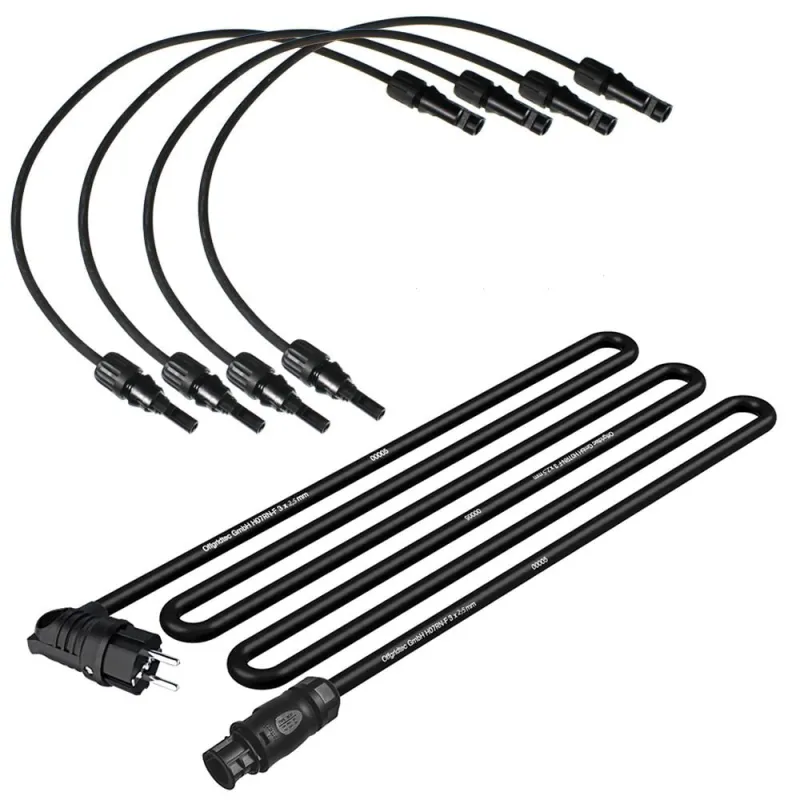 Solar-Direct 1800W HMS-1600-4T Solaranlage Full Black - 10m Anschlusskabel – Montageset Ziegeldach – Bild 4