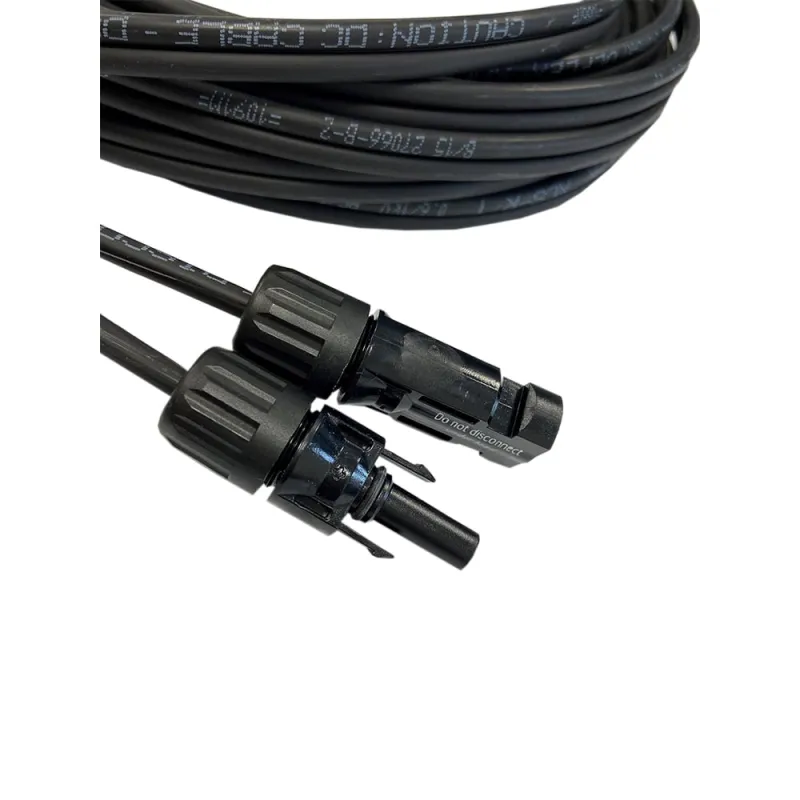 8m 2x4mm² MC-4 zu MC4 Verbindungskabel Stecker/ Buchse Verlängerung – Bild 3