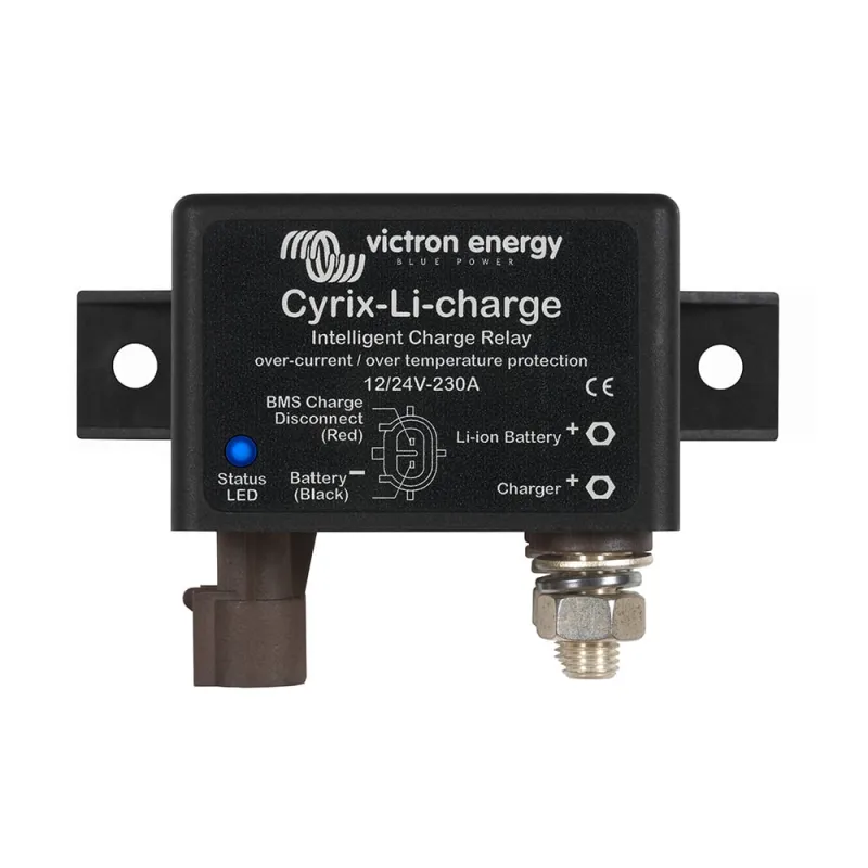 Victron Energy Relais Cyrix-Li-Charge 12/24V-230A für Batteriekopplung in Photovoltaik-Anlagen.