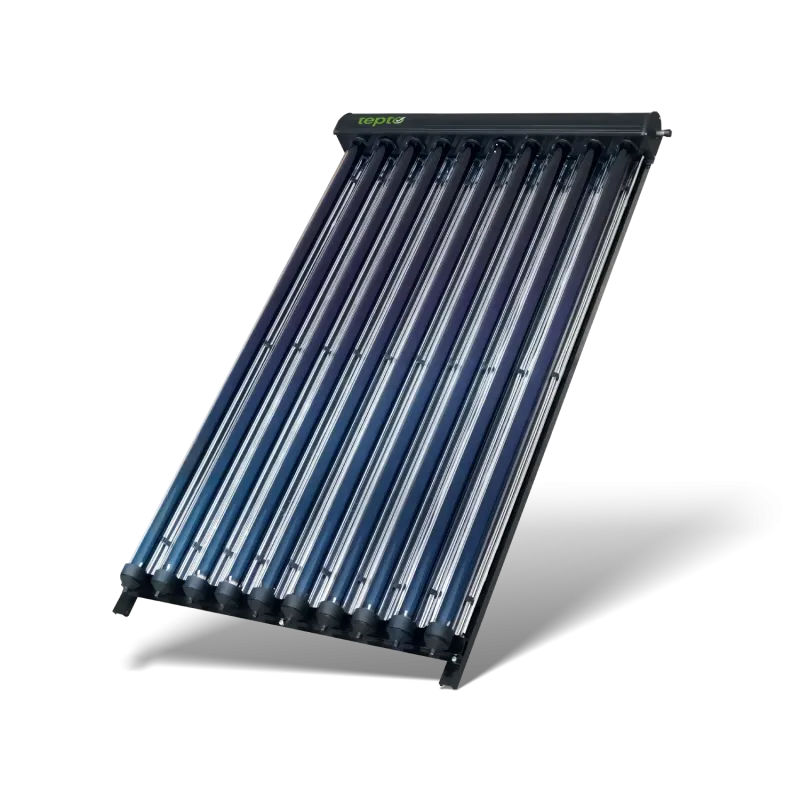 Vakuumröhrenkollektor CPC von JIAXING JINYI SOLAR ENERGY TECHNOLOGY CO., LTD. mit 10 Röhren und 2,42 m² Fläche für Solartherm