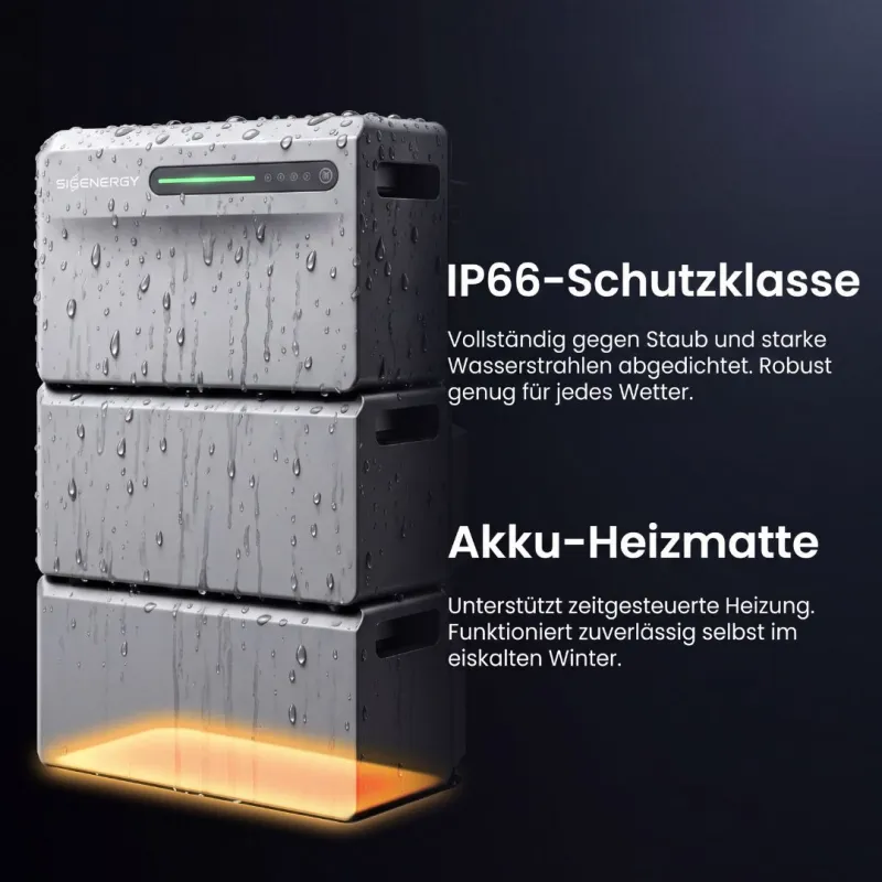 Innenansicht des Sigenergy Batteriespeichers mit Lithium-Ionen-Zellen