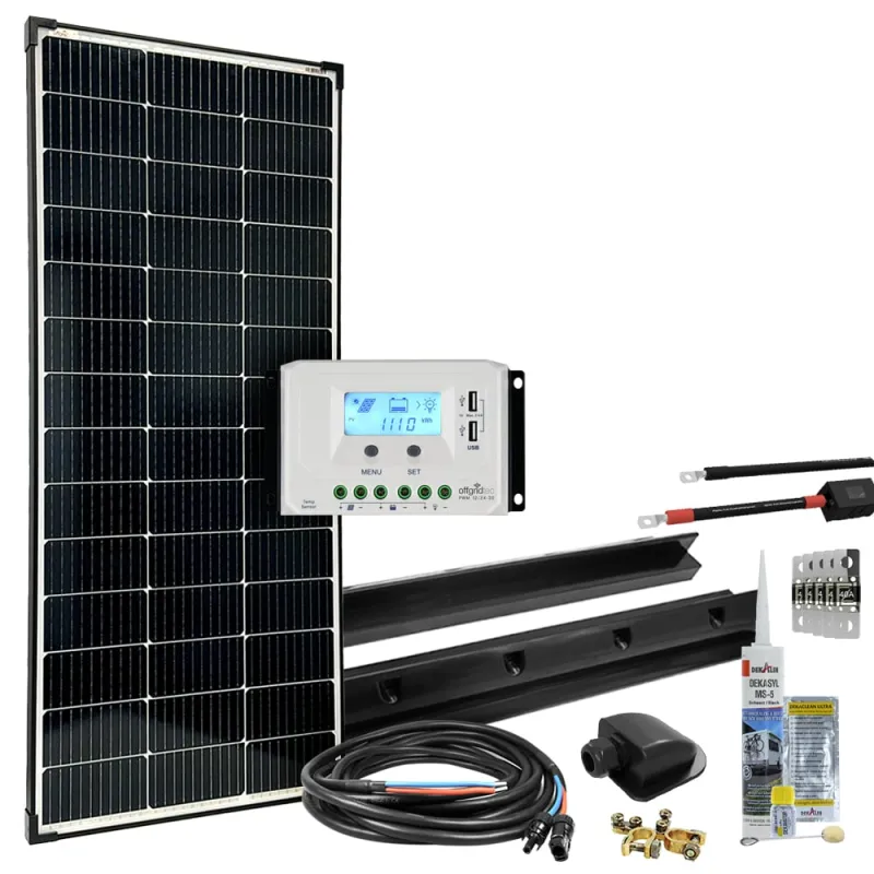mPremium-XL 150W 12V Wohnmobil Solaranlage