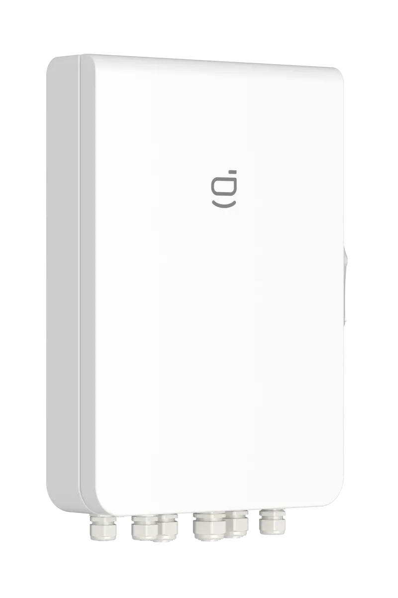Seitliche Ansicht des Sigenergy Sigen Energy Gateways mit Anschlüssen und Schnittstellen