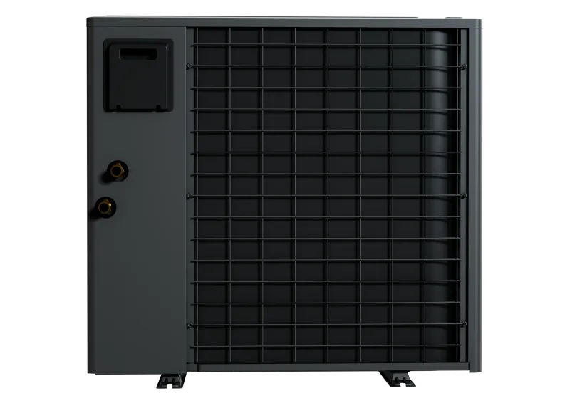 Seitliche Detailansicht der Borochi Wärmepumpe 8 kW