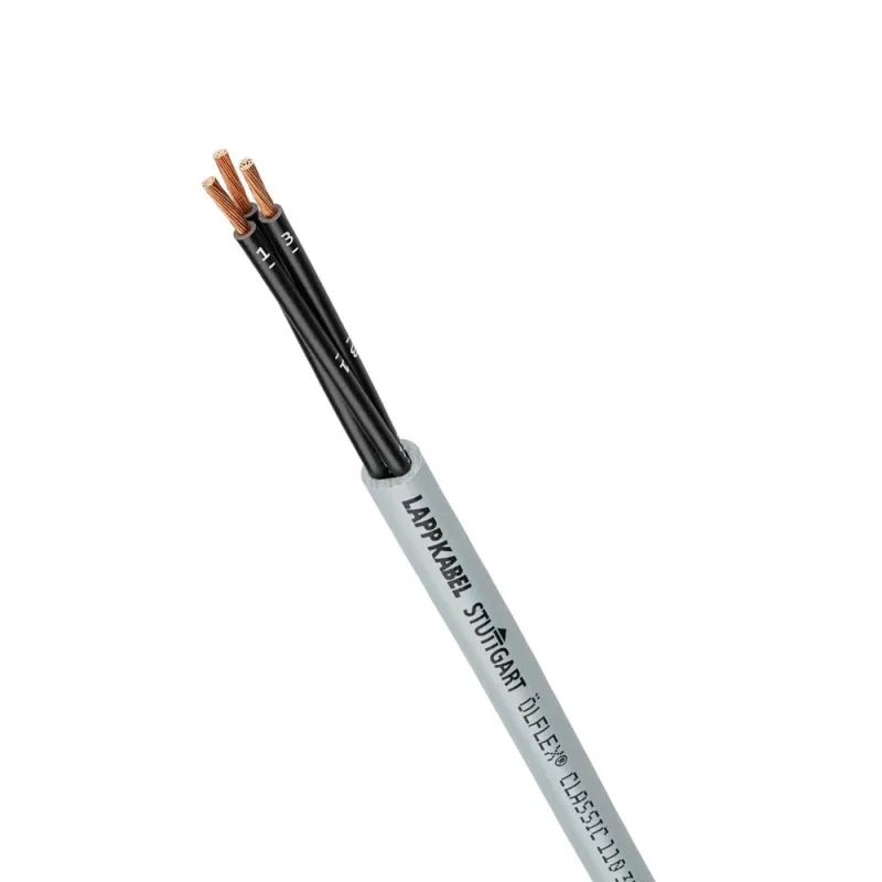 LAPP ÖLFLEX CLASSIC graue Anschlussleitung mit 3 Adern und 1 mm² Kabelquerschnitt