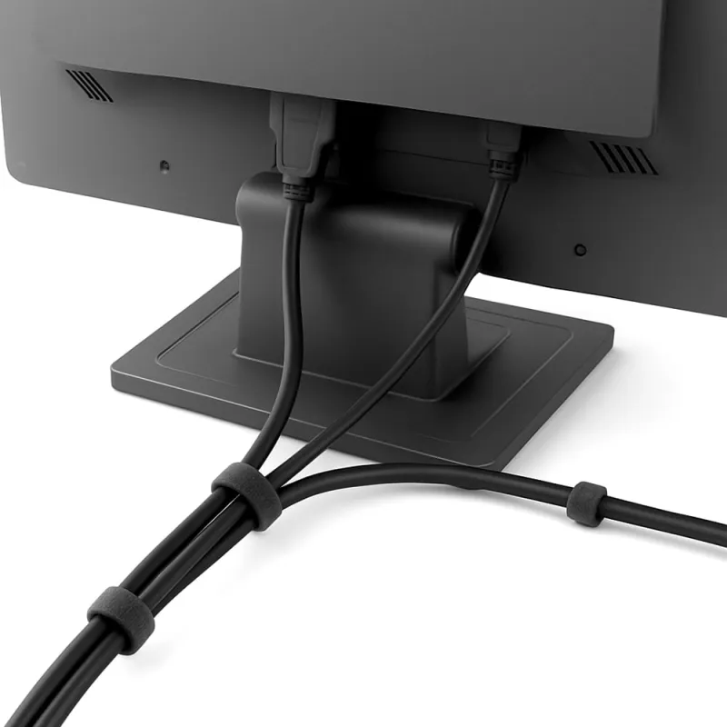 Klett-Kabelbinder 2m x 10mm Schwarz zuschneidbar für Kabelmanagement – Bild 6