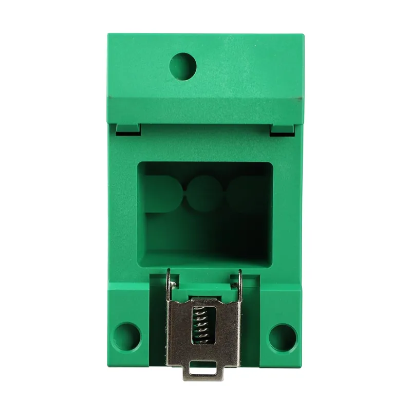 Schuko Steckdose für Hutschiene in Grün 16A 230V 2P+E für 35mm DIN Trägerschienenmontage – Bild 4