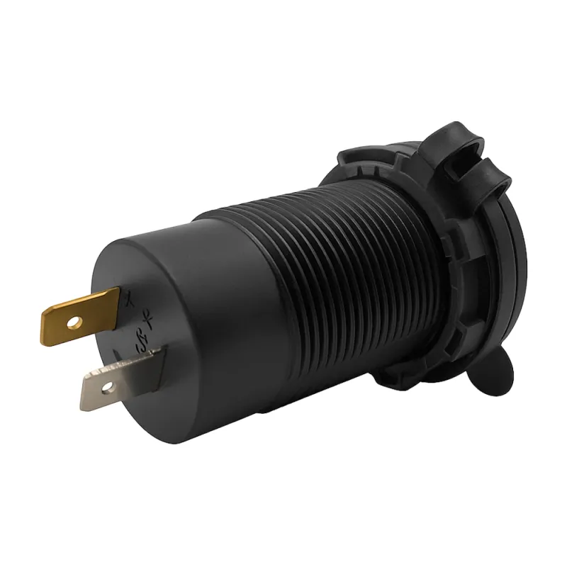 USB-Doppelsteckdose 12V /24V 18W USB-A + 65W USB-C Steckdose Kfz-Schnellladeadapter mit Abdeckung – Bild 4