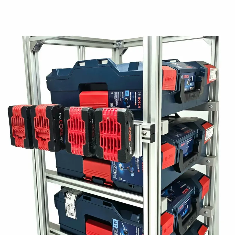 Akkuhalter Bosch 18V blau für FixRack & MoveRack Regal L-BOXX - Sortimo – Bild 4