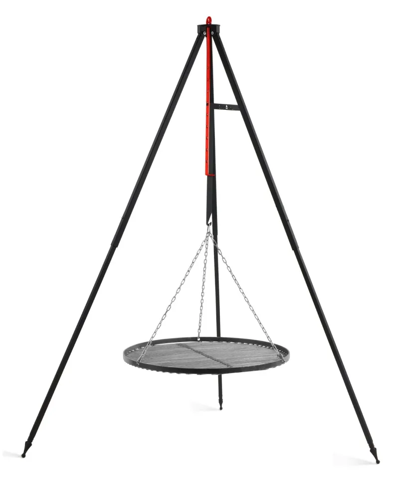 Cookking Campinggrill am Dreibein 160 cm - Rost aus natürlichem Stahl 50 cm – Bild 2