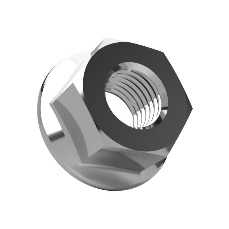 Flanschmutter mit Sperrverzahnung DIN6923 A2 V2A Edelstahl 25 Stk. M3 – Bild 2