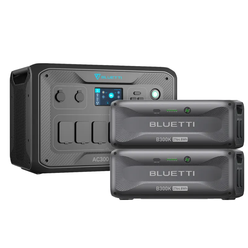 Bluetti AC300 5,5kWh Powerstation mit 2x B300K Speicher Home Backup 3000W
