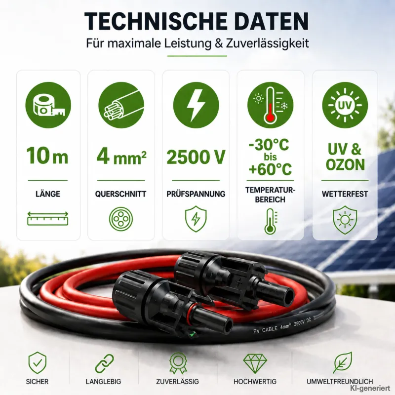 Offgridtec 10m 4mm² Profi-Verbindungskabel Solarmodul zu Solarladeregler – Bild 2