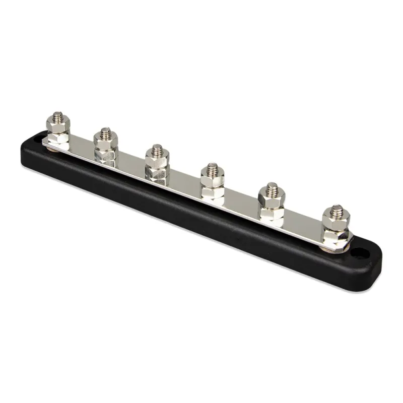 Montagebeispiel der Victron Energy Busbar 150A 6P im Schaltschrank
