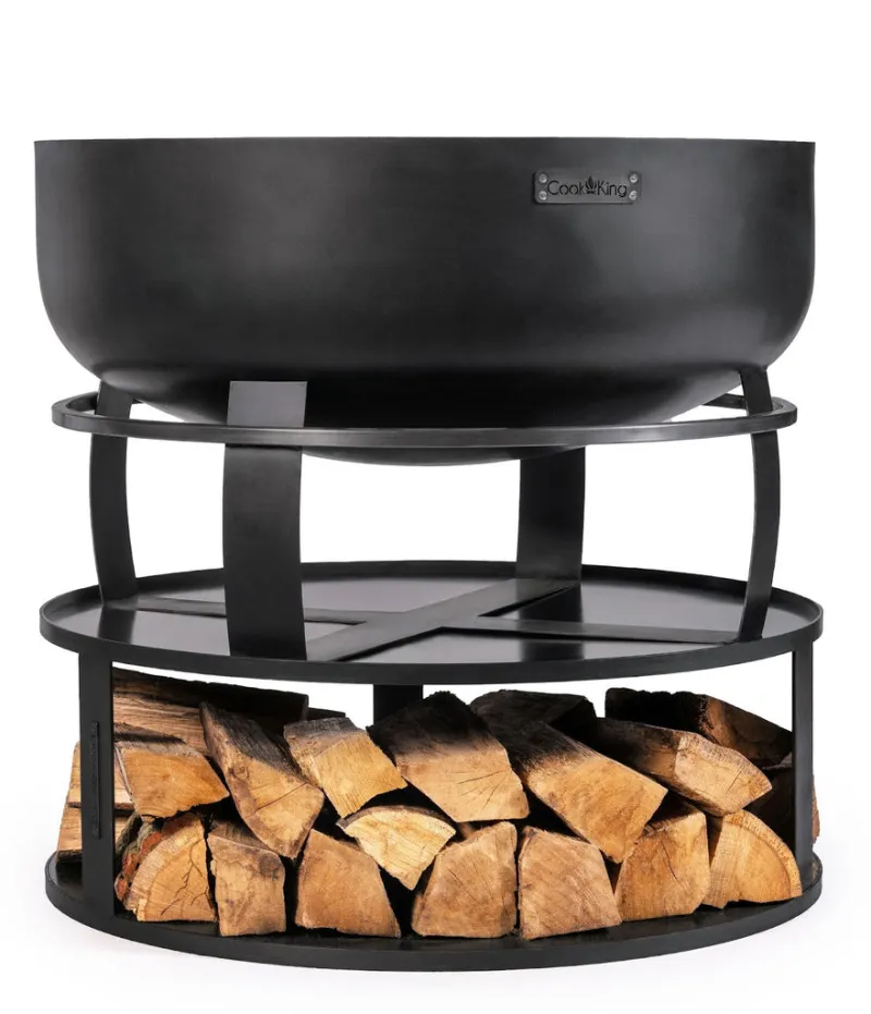 Cookking Runde Feuerschalenbasis mit Holzfach 62 cm