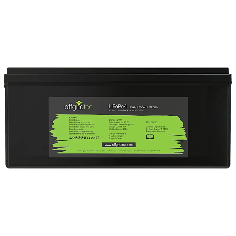 LifePo4 Akku 25,6/200 25,6V 200Ah BMS integriert 5120Wh – Bild 2