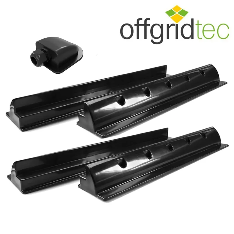 Anschlusskabel und Stecker für das Solarmodul MobileBlack im Wohnmobil.