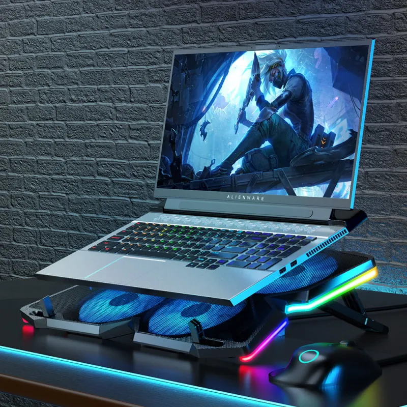 Laptopkühler belüftet Laptopständer mit USB-Anschluss K25 PRO Blau