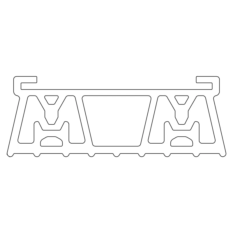 Verlegebeispiel des K2 Systems Auflagepads Dome Mat S 380 unter einem Montagesystem.