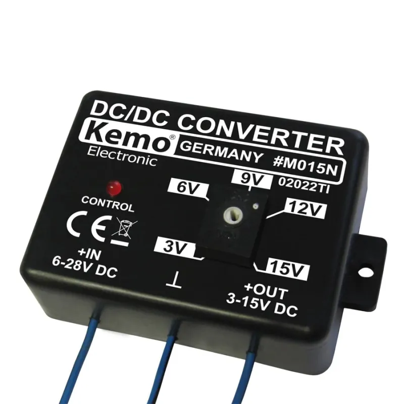 KEMO M015N DC/DC Spannungswandler 6–28 V auf 3–15 V 1,5 A justierbar