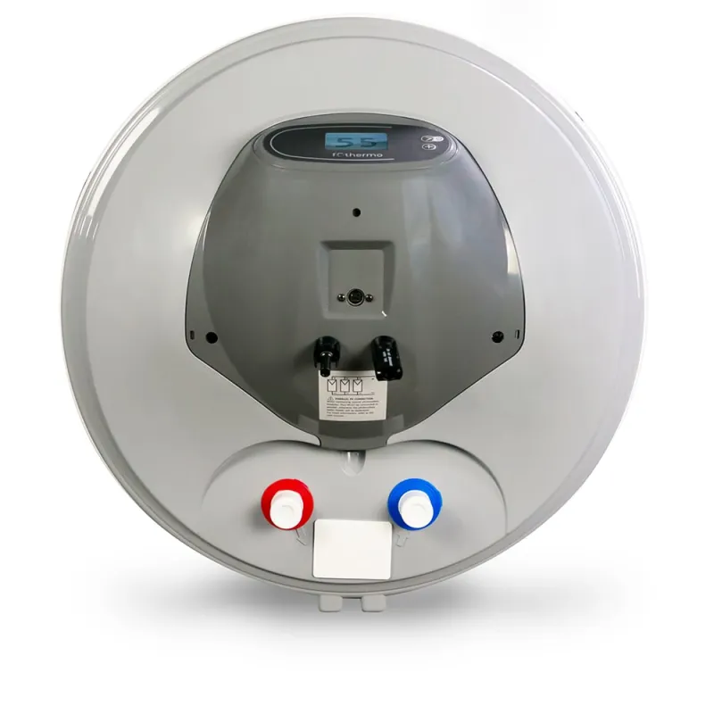 Fothermo Solar Wasserboiler PVB-80 in weißer Ausführung mit Typenschild