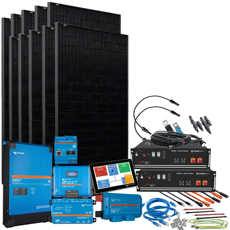 HomePremium M USV Solaranlage 4500Wp 7kWh LiFePo4 Speicher 1-phasig mit Stromzähler