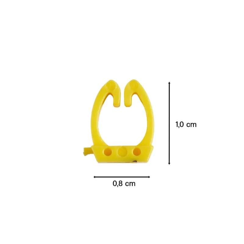 Kabelmarker Clips A–Z, 260 Stück, für 4 mm² Kabel, je 10x Buchstaben, gelb – Bild 5