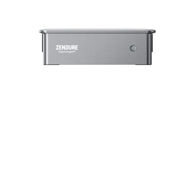 Frontansicht des Zendure SolarFlow Ace mit Statusanzeige und Bedienelementen